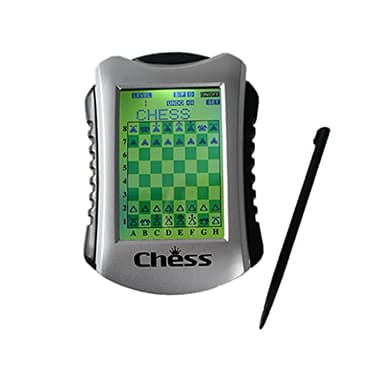 Fimleiy Consola de juegos de ajedrez electrónica portátil para 2 jugadores, a partir de 6 años, estrategia y diversión familiar sobre la marcha
