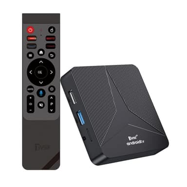 Koolenry TV Box Android 14, Android Box 2GB + 16GB, RK3518, Cuatro Núcleos, 2.4G/5G, WiFi Dual, Compatible con 265, 8K HD, Bluetooth 5.0, Smart TV Box UE.
