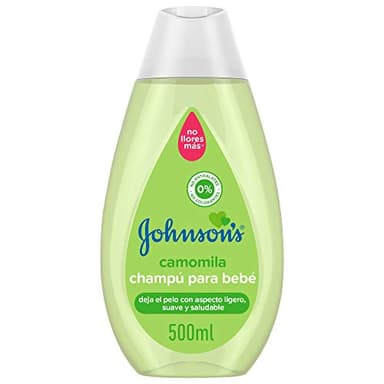 Johnson's Baby Shampoo Camomila con fórmula No llores más (500 ml), champú infantil para niños y bebés hipoalergénico y con pH equilibrado, champú sin parabenos