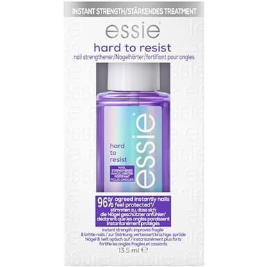 Essie Tratamiento Endurecedor de Uñas Hard to Resist, con Tecnología Nail Bonding, Violeta, 13.5 mL