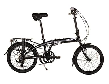 Bounty Citylite Bicicleta Plegable | Cuadro Aluminio Ligero | 6 Velocidades Shimano con Cambios Revo | Perfecta para ir al trabajo | Bicicleta Plegable | Bicicleta Adulto, Negro