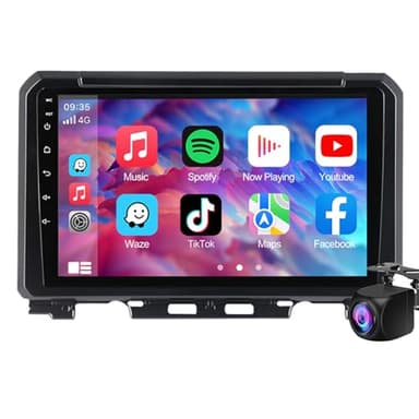 Android 14 Car Radio para Su-zuki Jimny 2019-2024 GPS Navegación por satélite, pantalla táctil de 9 pulgadas Car Play Stereo, teléfono Carplay y Android Auto / Wi-Fi / Bluetooth / 1080P A(Size:M100CP)