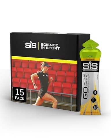 Science in Sport GO Gel Energético Isotónico 15 x 60ml Manzana - Vegano, Formulación Isotónica con 22g de Carbohidratos, Buen Proveedor de Energía, Alternativa Óptima para Bebidas Isotónicas