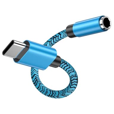 CebKit Adaptador de Auriculares USB C a Conector de 3,5 mm, Tipo C a Auriculares, Adaptador de Auriculares Aux a USB C para Samsung Galaxy S25 Ultra S24+ S23 S22 A35 A36 A16 A56, iPhone 16 15 Pro MAX