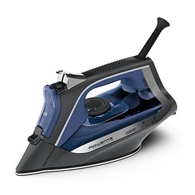 Rowenta Access Steam - Plancha vapor 2500 W, golpe 140 g/min y vapor continuo de 40g/min, suela Microsteam 300, punta precisa, sistema antical y protección antigoteo, azul, DW4301