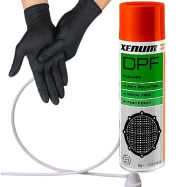 Descalcificación Diesel Limpiador Fap Fap Diesel Dpf Cleaner Xenum Sin Desmontaje 400 ml + Guantes Nitrilo + Boquilla de inyección paso al control técnico sin Enjumbres, ahorro de dinero