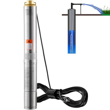 VEVOR S220V370W Bomba de agua para pozos profundos, plata