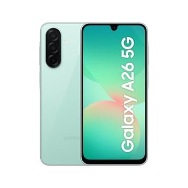 Samsung Galaxy A26 5G 256GB Teléfono Móvil, Awesome Intelligence, 6GB RAM, 50MP Cámara, Menta, Garantía del Fabricante 3 Años + 1 Año Extra