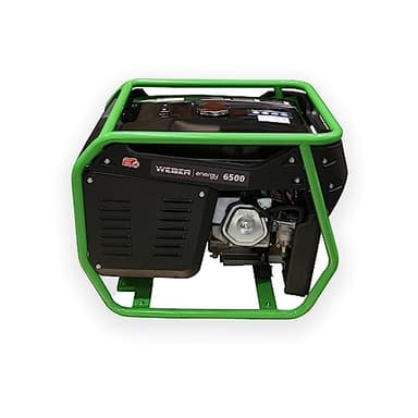 WEBER ENERGY Generador Inverter Silencioso de Gasolina 5000W Trifásico con Tomas 2x230V/1x400V, Depósito 25L, Generador Portátil para Uso Profesional