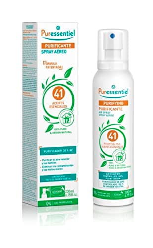 Puressentiel - Purificante - Spray Aereo Purificante con 41 Aceites Esenciales - 100% puros y naturales - Respire un aire purificado - Elimina contaminantes y malos olores - 200 ml