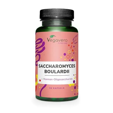 Saccharomyces Boulardii | Probióticos & Prebioticos | Levadura de Cerveza | Sin Aditivos | Vegano | 90 Cápsulas | Vegavero®