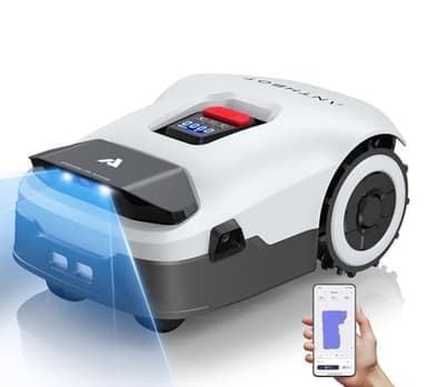ANTHBOT Genie Robot Cortacésped Sin Cable Perimetral MAX. 900m², Full Band RTK & 4 Ojos 3D Vision, Gestión de 20+ Zonas, Evitación Inteligente de Obstáculos con IA & Cuidado del Césped