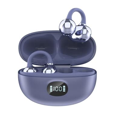 Auriculares Bluetooth Inalámbricos, Audífonos de Oreja Abierta, Clip para Orejas, 4,5g Ultraligeros,Bluetooth 5.49, Audio Direccional,45h Autonomía, iOS y Android,Ideal para Llamadas,Oficina y Deporte