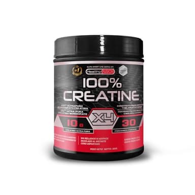 Healthy Fusion 100% Creatina Monohidrato, Alta dosis | 10gr de Creatina por toma | Promueve el crecimiento muscular y mejora la resistencia física | Alta solubilidad | 300g Sabor refresco cola
