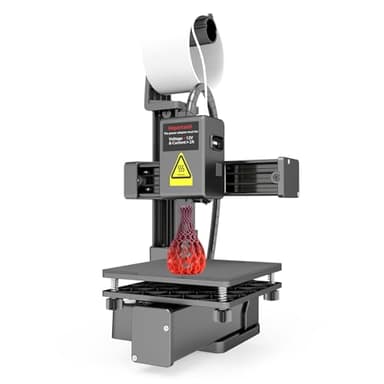 Pretfy Impresora 3D EasyThreed K10 para Principiantes, 100X100XMm, Plataforma Extraíble, Impresión con una Sola Tecla para Principiantes, Enseñanza en Casa (Enchufe Europeo)
