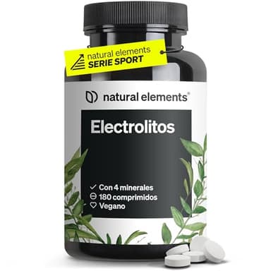 Electrolitos sin azúcar - 180 Tabletas de sales minerales para deporte y estilo de vida cetogénico - Con Magnesio, Calcio, Sodio y Cloruro - Alta Biodisponibilidad - Probado en Laboratorio en Alemania