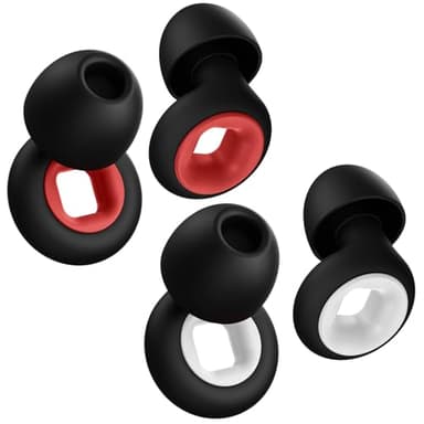 Juego de 2 tapones para dormir – Tapones para los oídos silenciosos para motocicleta, protección contra el ruido de 28 dB, tapones reutilizables de silicona para motocicleta, dormir y reducir