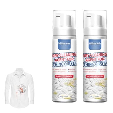 Limpiador En Seco Para Ropa, 2pcs Spray Para Ropa Sin Lavado, Agente De Limpieza En Seco Eliminar Manchas De Ropa, Quitamanchas Para El Cuidado EnSeco, Spray QuitamanchasSeco Eliminar