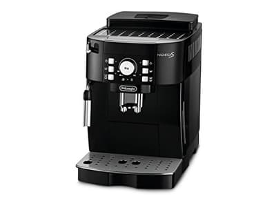 DeLonghi ECAM 21.110.B - Cafetera automática de 1,8 l, granos de café, café molido, 15 bar, 1450 W, color negro