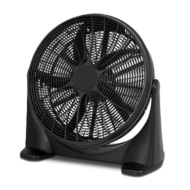 TIENDA EURASIA - Ventilador Industrial de Suelo | Ventilador Industrial Potente | 90 W | 3 Velocidades | 5 Aspas | Inclinación 180º | Color Negro | 62 x 60 cm |