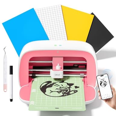 Likcut Glee S501 Plotter de Corte con Almacenamiento Integrado - Para Vinilo, Vinilo Textil y Papel (Rosa)