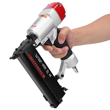 Kit de clavadora neumática 2 en 1, juego de pistola de clavos micro ligera sin cabeza de aire con acabado de pines con convertidor para decoración de interiores de muebles