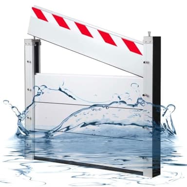 Barreras Contra Inundaciones para Garaje Barrera Contra Inundaciones de Aluminio Aluminio Barrera Contra Inundaciones Barrera Anti Inundaciones Compuerta Temporal YQISHI(120x80cm)