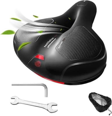 Hmseng sillin Bicicleta Comfort, Sillin Bicicleta Muy Comodo para Bicicleta de Montaña, Carretera, Urbana,