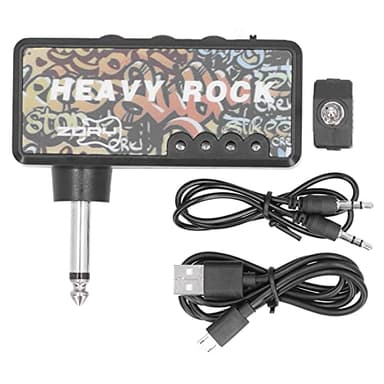Amplificador de Auriculares de Guitarra, Mini Amplificador de Guitarra con Efectos, Amplificador de Auriculares de Guitarra de Bolsillo portátil con Carga USB para el Dormitorio del hogar