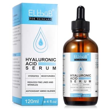 Suero de Ácido Hialurónico - Vegano, Cruelty-Free, Orgánicopara Eliminar Líneas de Expresión y Arrugas Hidratación Suave y Fácil Absorción Para Rostro y Ojos