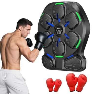 RevFit Smart Music Boxmaschine - Máquina de boxeo de música LED con música y Boxhandschuh, Bluetooth Boxmaschine