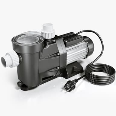 Wiltec Bomba para piscina 19200 l/h 750 W altura de impulsión 16 m, altura de aspiración 3,5 m bomba de filtración para la circulación del agua piscina bañera hidromasaje jardín