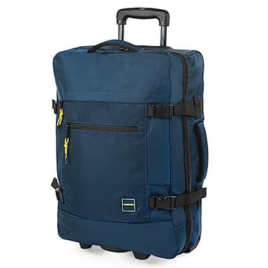 Jaslen - Maleta Cabina 55X40X20 Ligera y Resistente, Ideal como Maletas De Cabina, De Viaje o Mala Viagem, diseño Compacto y Funcional, Marino