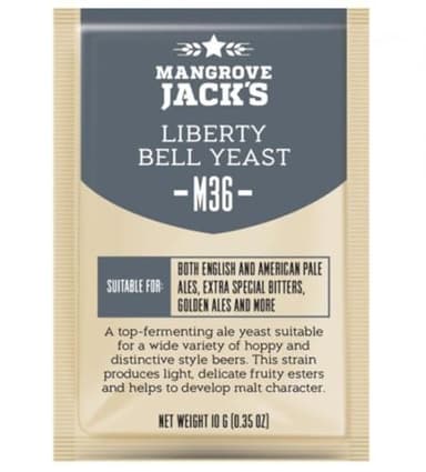 Mangrove Jack's Manualidades Serie Levadura M36 Liberty Campanula Ale 10g)