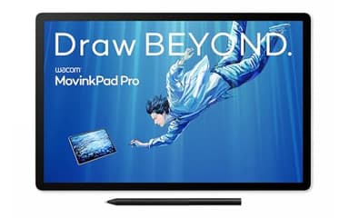 Wacom MovinkPad Pro 14 Tableta Gráfica – Sensación de lápiz sobre Papel con Pantalla OLED para Negros Reales, Contraste excepcional, Respuesta rápida, Vidrio Texturizado Premium, Pro Pen 3 preciso