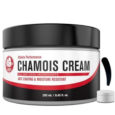 MIGOU BCN Crema Antirozaduras muslos 250 ml + Tarro de 5ml - Apta Mujer y Hombre - Crema Badana Antifricción - Chamois Cream