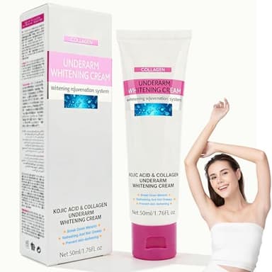 HOUSN Crema Blanqueadora Partes Intimas Con Ácido Kójico 50ml para Axilas, Codos, Piel, Manos, Cuerpo - Crema Aclarante Zona Intima Desodorante para Zonas Sensibles