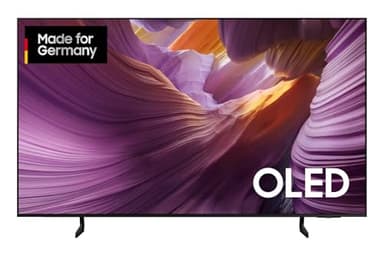 Samsung OLED 4K S85F 55 pulgadas UHD TV, procesador NQ4 AI Gen2, 4K upscaling, OLED HDR, colores Pantone validados, Dolby Atmos, concentrador de juegos, Knox Security, Samsung Vision AI Smart TV (2025