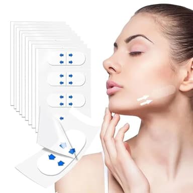 SexxLady 200 Piezas Face Lift Tape Para Rostro, Invisible Lifting Facial Parche Para Estiramiento, Delgadas Facial Patche, Etiqueta Estiramiento Facial Para La Cara para Maquillaje Instantáneo
