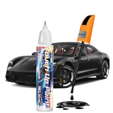 AstraVox Reparador Arañazos Coche, 20ml Quita Arañazos Coche, 2-In-1 Diseño, Eficaz Para Reparar Arañazos, Apto Para Coches, Bicicletas y Motocicletas, Fácil De Usar (Negro)