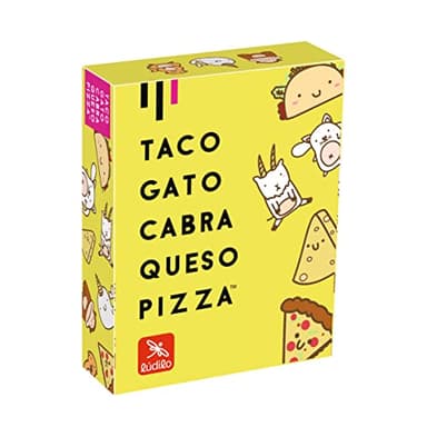 Ludilo - Taco Gato Cabra Queso Pizza | Juegos De Mesa | Juegos De Mesa Niños 8 Años O Más | Juego De Cartas con 60 Cartas | Regalo Niño 8 Años O Más De 3 A 8 Jugadores