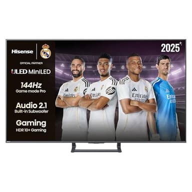 Hisense 55E8Q - Mini LED Smart TV, Quantum Dot, 144Hz, Subwoofer Integrado, Dolby Vision IQ & Dolby Atmos, Full Array Local Dimming, Procesador Hi-View Engine