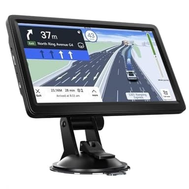 NEWFUN GPS Camiones Profesional,9 Pulgadas Navegador GPS Coche,2025 Actualizaciones de Mapas de Europa para Toda la Vida,para Camiones y Coches