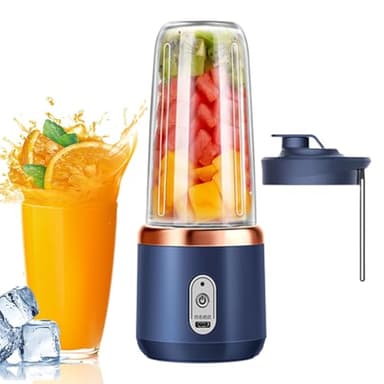 Rrlihjgu 40W Licuadora Portátil, Licuadora Personal,Mezclador De Botellas,vaso Mezclador Eléctrico, Batidos Saludables En Movimiento Para Viajes Y Cocina