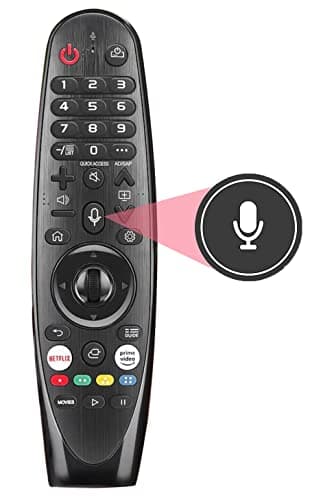 LG Magic Control Remoto, Mando a Distancia para LG LED, OLED, NanoCell, weBos, 4K UHD Smart TV, Compatible con AKB75855501 MR20GA MR19BA MR18BA MR650A MR650B MR650G, Color Negro