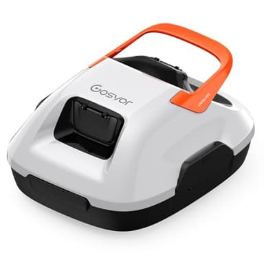(Nuovo 2026) Gosvor Robot Limpiafondos Piscina Inalámbrico - Aspirador Piscina, 90 Min Autonomía, Autoestacionamiento, Fácil Uso, Robot Piscina para Suelo, Piscinas 80m²