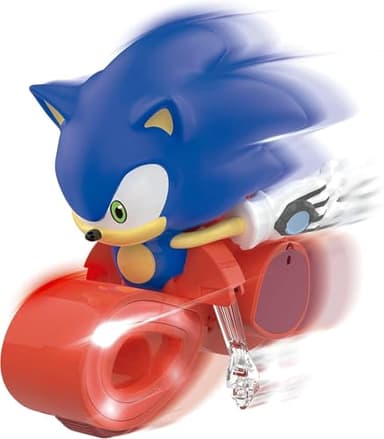 Ninco - Moto teledirigida Sonic RC | Moto NincoRacers con Luces LED 2.4 GHz | Conduce el Erizo más rápido de la Historia Gira a Toda Velocidad | Juguete Sonic +6 años (NT10054)