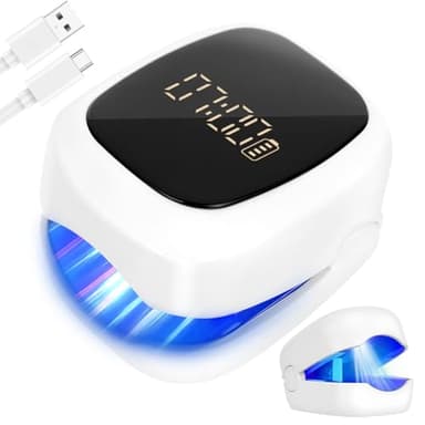 AOOWU Dispositivo de Limpieza de Hongos en Uñas, Profesional Dispositivo de Láser de Hongos Uñas Luz Invisible de 940nm y luz Azul de 500nm, Aparato de Tratamiento de Hongos de Uñas con Pantalla LED
