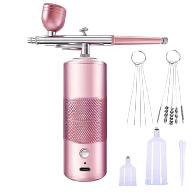 Kit de aerógrafo de uñas | Aerógrafo portátil - Máquina de pintura inalámbrica para maquillaje, cabello, graffiti, zapato, pastel, coche, principiante, peluquería, decoración, pasatiempos