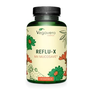 Reflujo Complex Vegavero® | Suplemento Natural para Acidez Estomacal | Sin Aditivos Artificiales | Apto Para Veganos | Antiácido & Digestión | 120 Cápsulas